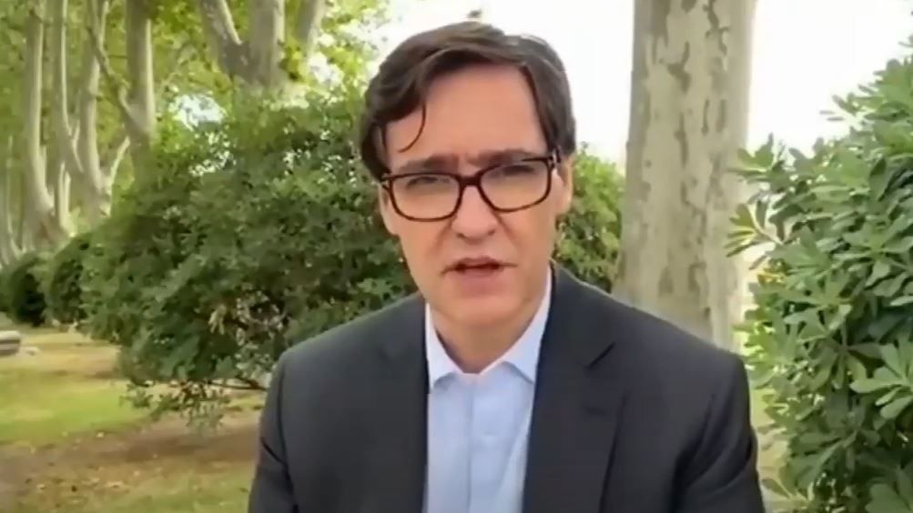 El ministro de Sanidad y secretario de organización del PSC, Salvador Illa.