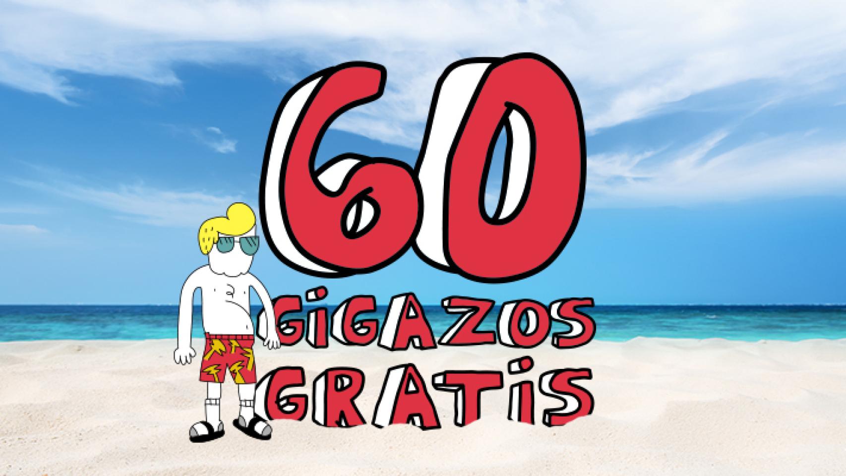 Imagen promocional de la oferta de 60 GB.