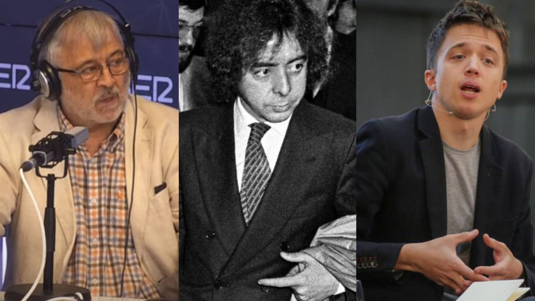 De izquierda a derecha: José Antonio Errejón, Billy el Niño e Íñigo Errejón.