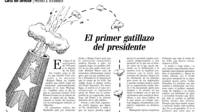 Carta del Director de Pedro J. Ramírez dirigida a José María Aznar