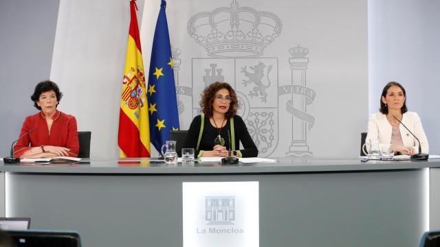 Imagen de la rueda de prensa del Consejo de Ministros.