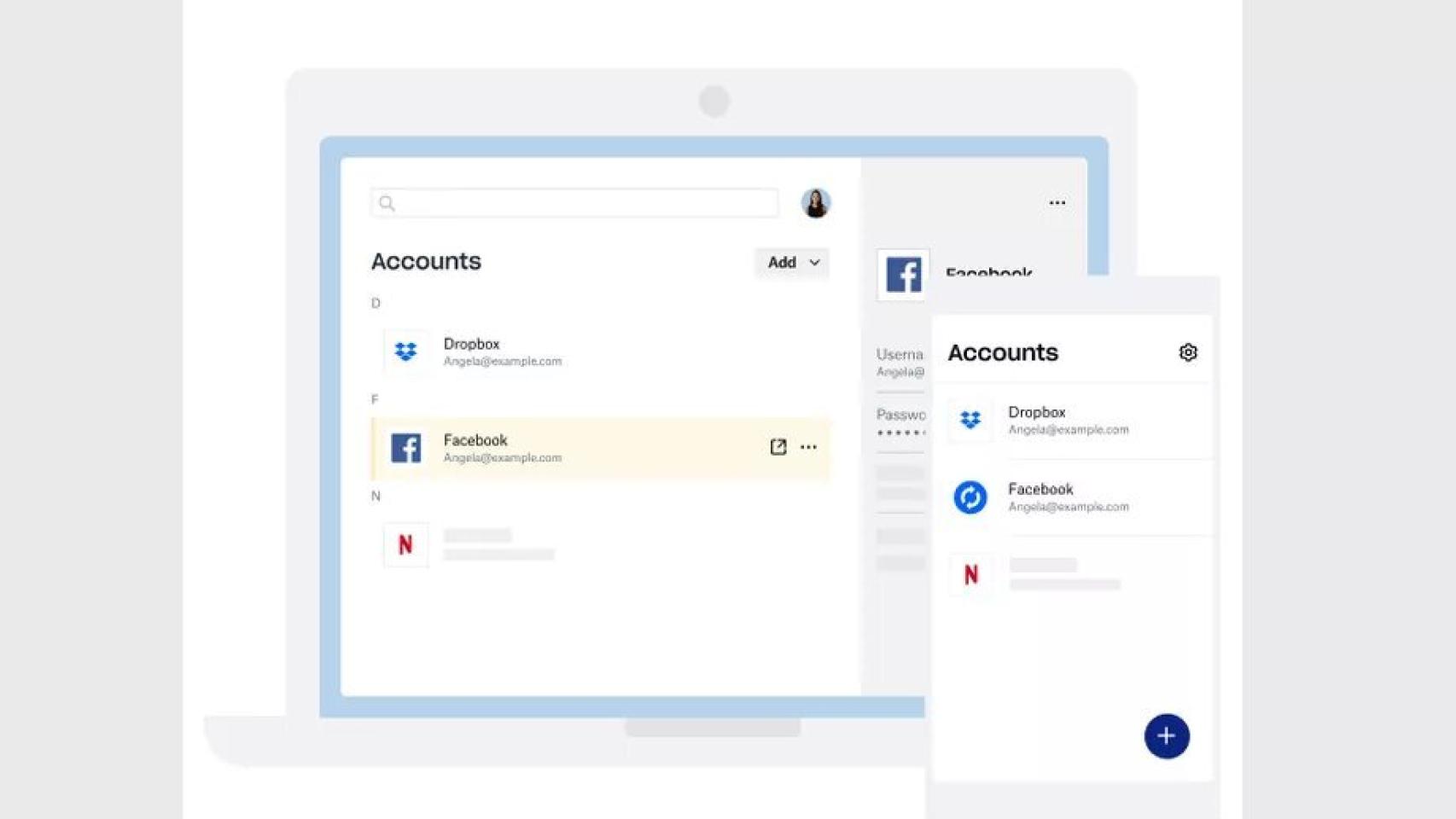 Imágenes de las novedades de Dropbox.