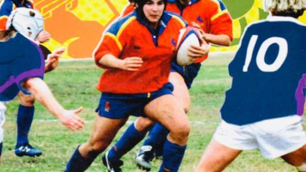 Cartel del VI Naciones con Merche Batidor como protagonista