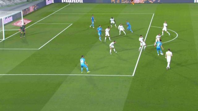 Gol anulado al Valencia por fuera de juego