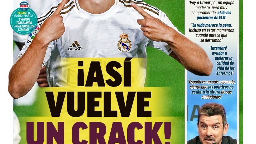 La portada del diario MARCA (19/06/2020)