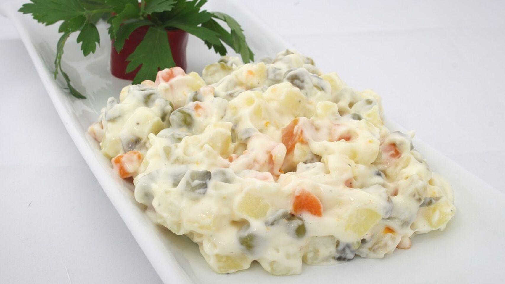 Una tapa de ensaladilla rusa.