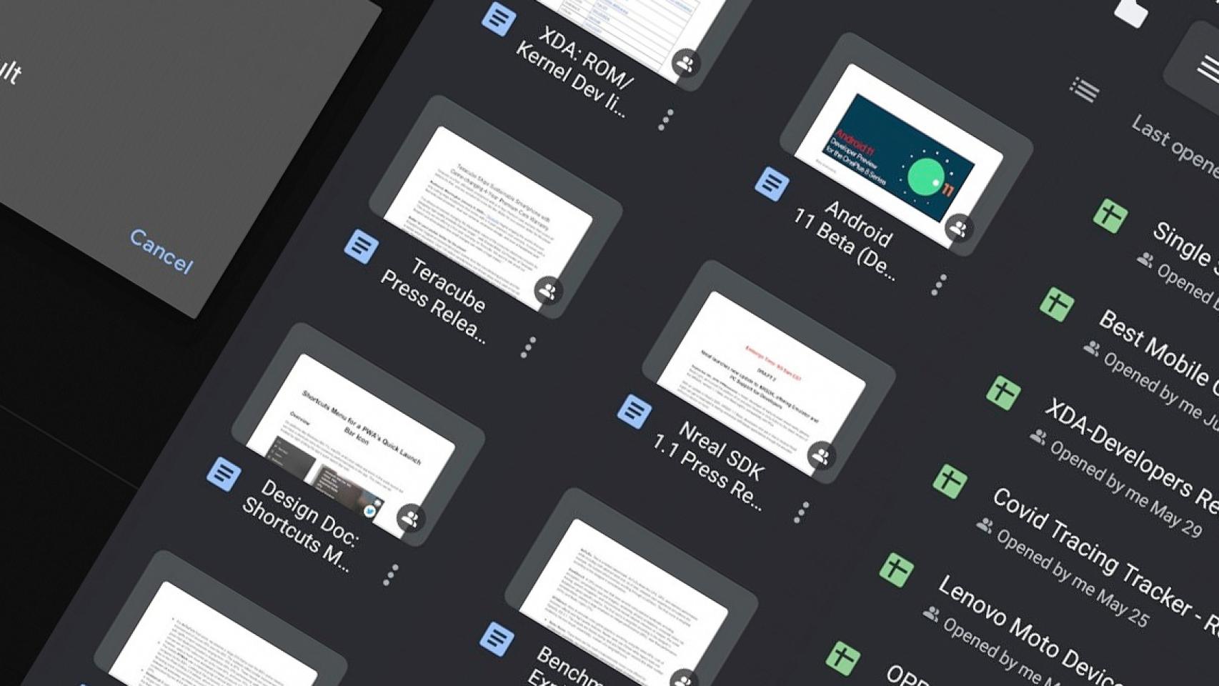 El modo oscuro llega a más aplicaciones de Google: Documentos, Presentaciones…