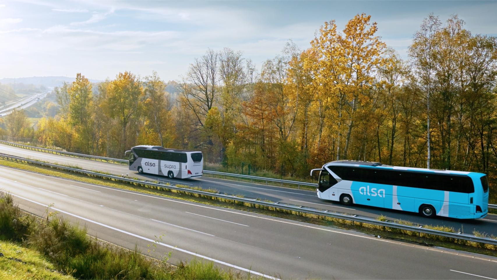 Autobuses de Alsa.