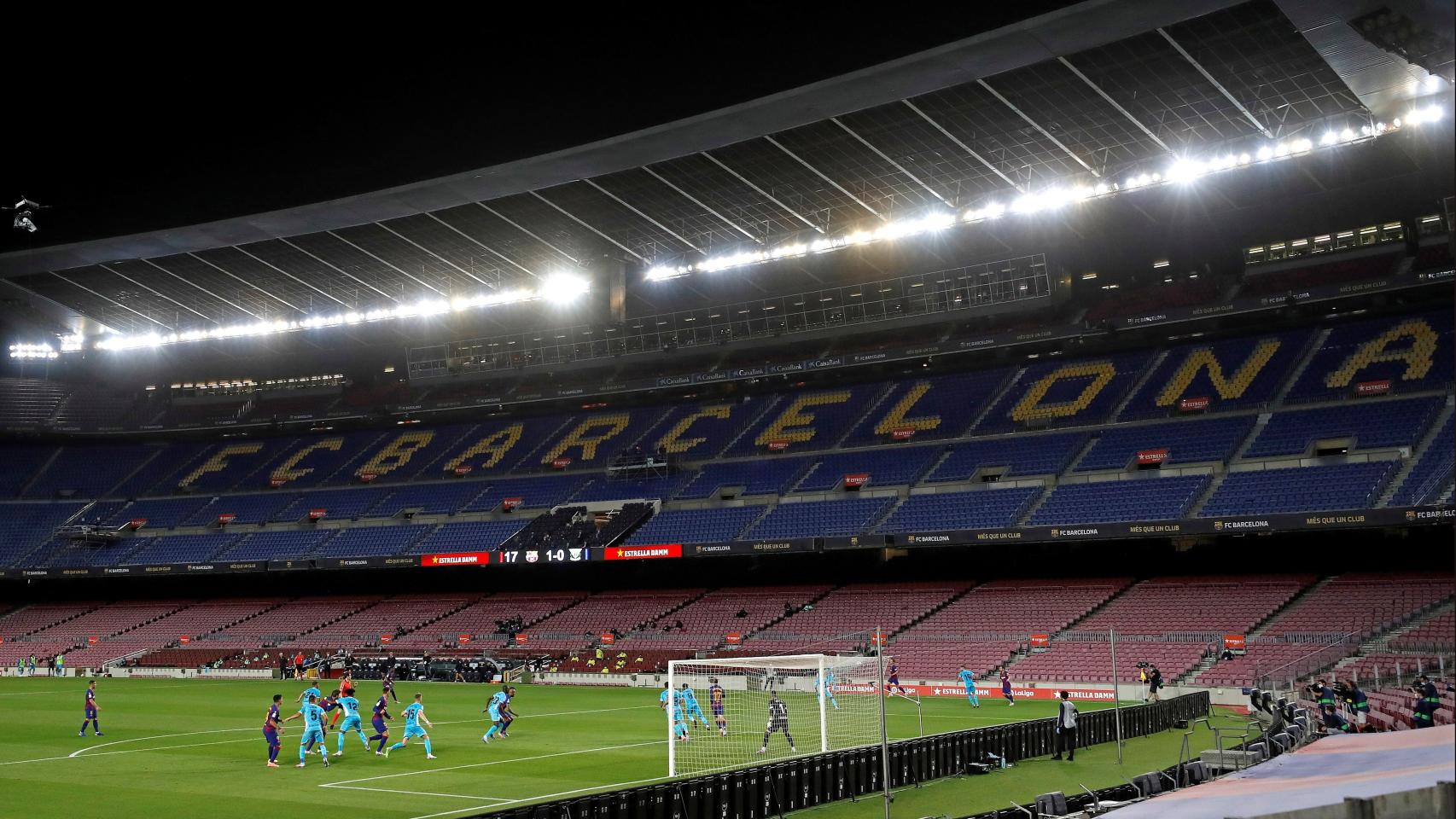 El Camp Nou vació