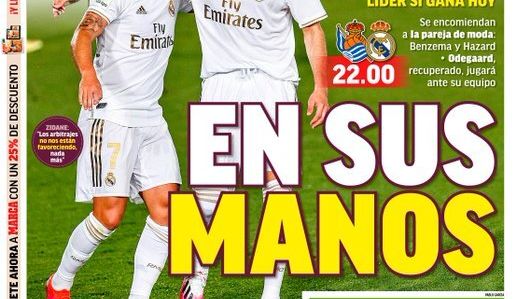 La portada del diario MARCA (21/06/2020)