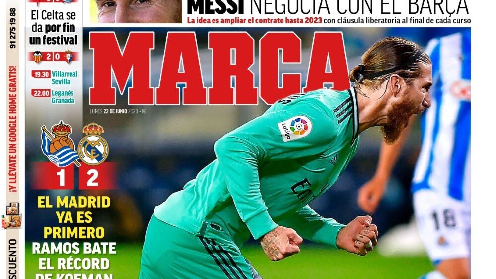 Portada MARCA (22/06/20)