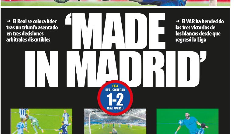 Portada Mundo Deportivo (22/06/20)
