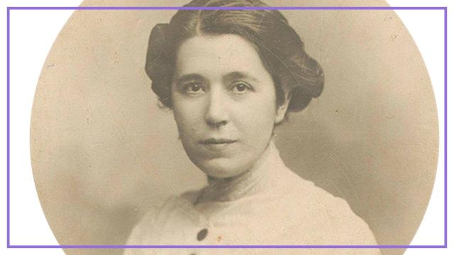 Retrato de María Lejárraga.