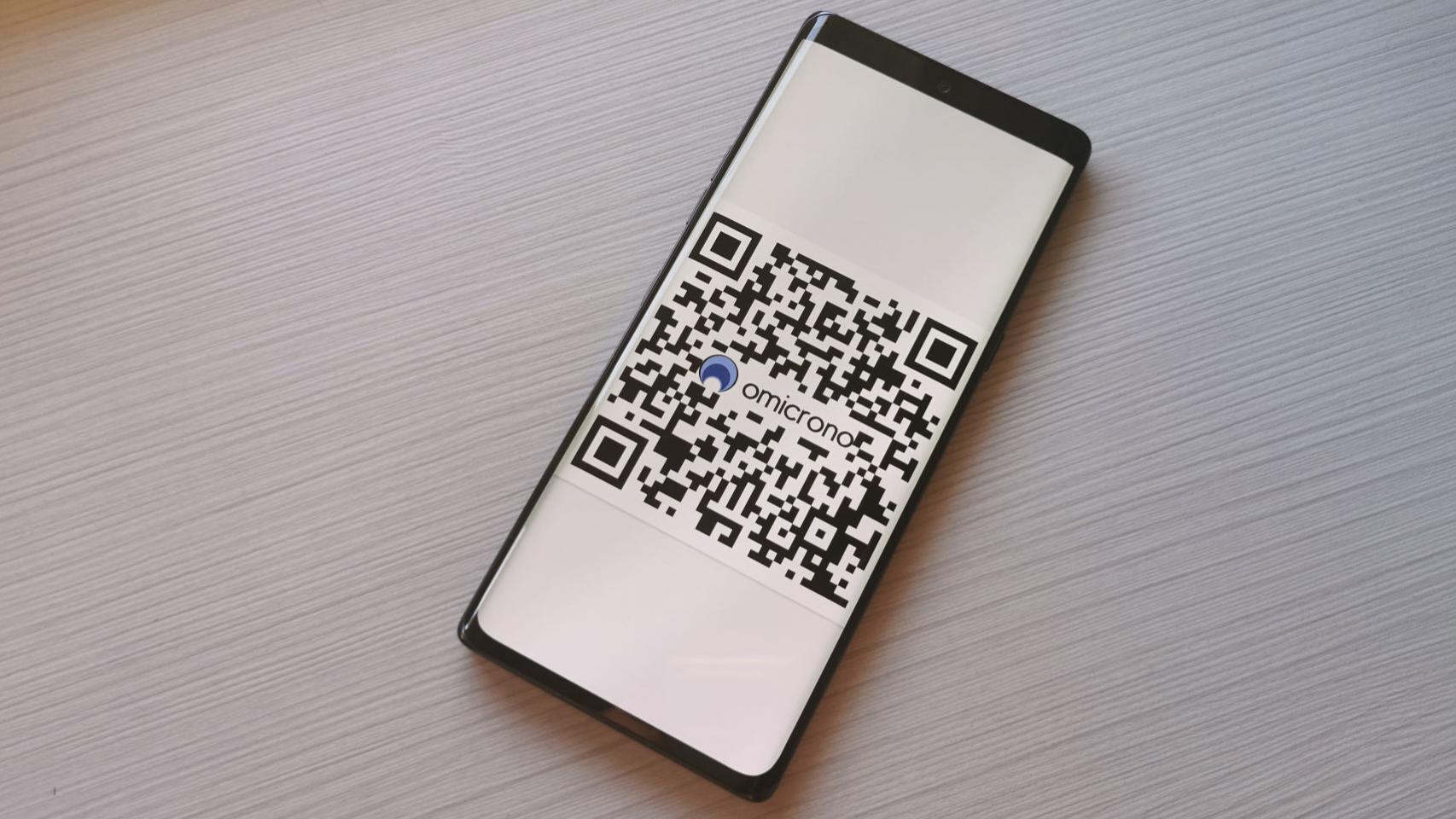 Código QR de Omicrono.