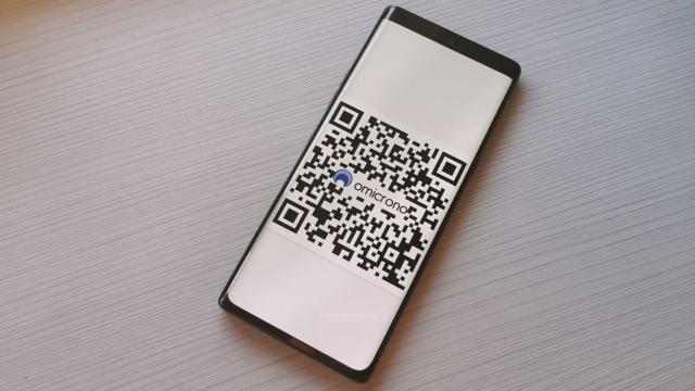 Código QR de Omicrono.