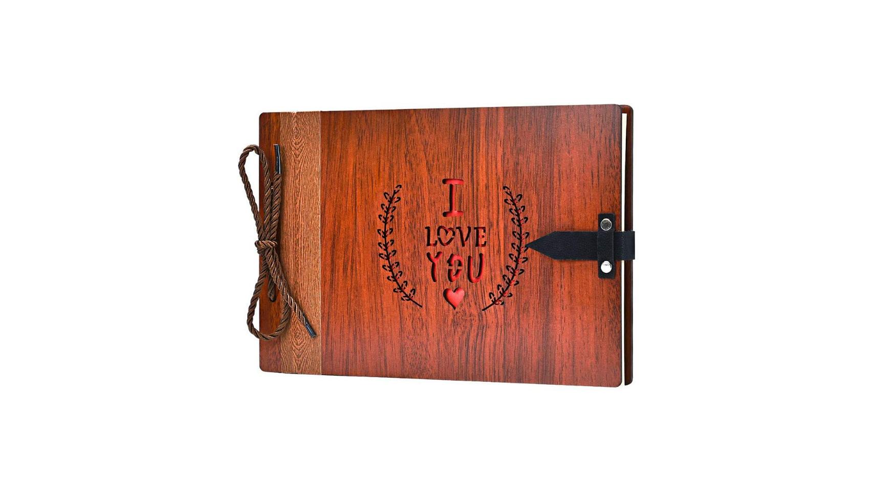 Album con cubierta de madera