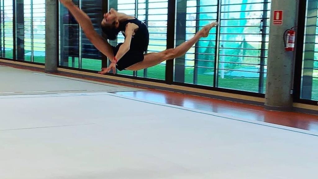 Olatz Rodríguez, en un entrenamiento en el Centro de Alto Rendimiento de León