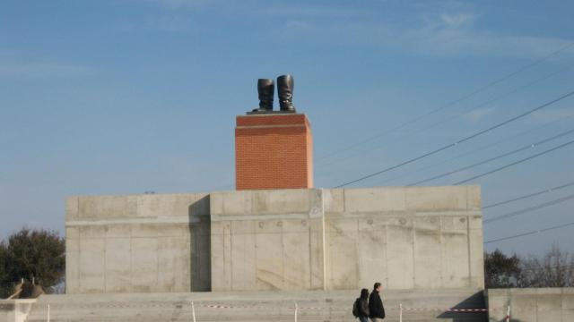 Las botas de Stalin en el Memento Park de Budapest