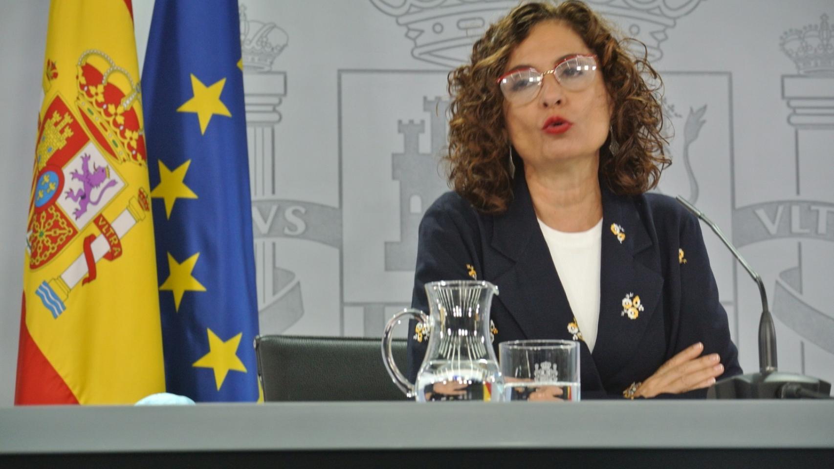 María Jesús Montero, ministra portavoz, en Moncloa.