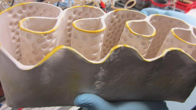 El prototipo del primer ladrillo fabricado dentro del proyecto europeo LIAR.