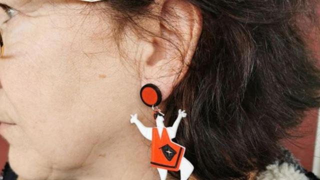 Pendientes de muiñeira de la coruñesa María Reig.