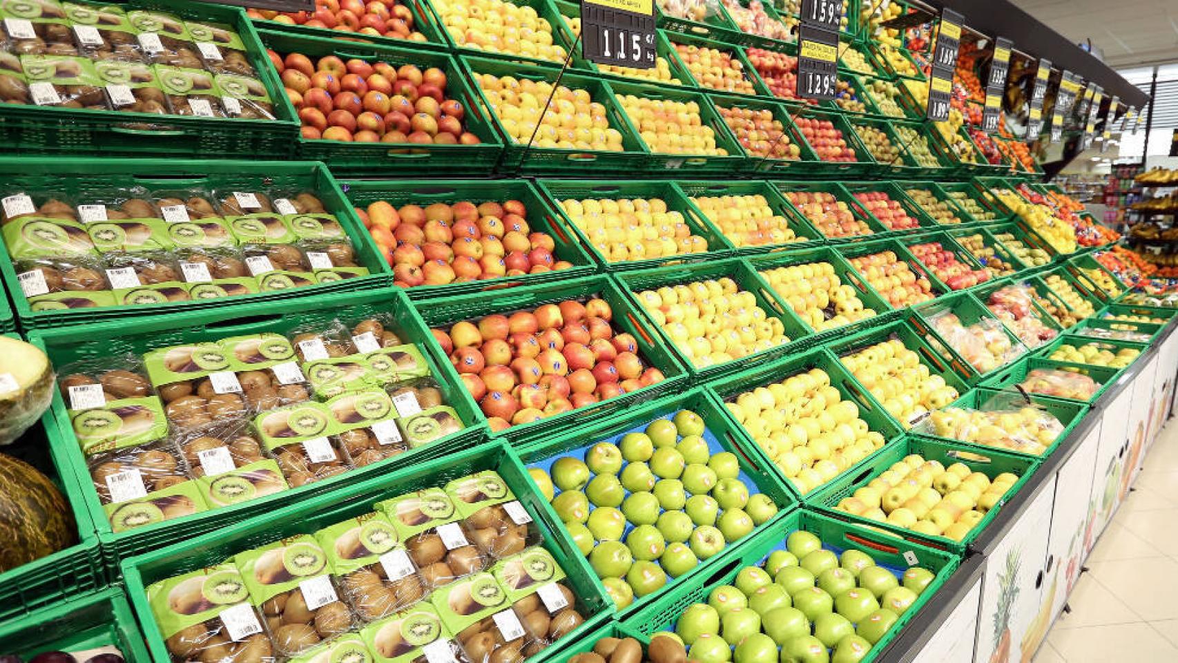Frutería en Mercadona.
