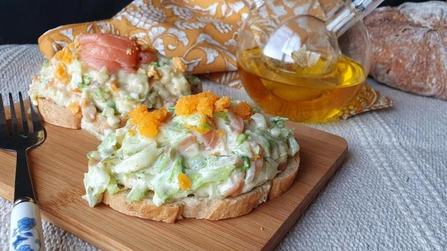 Ensaladilla de ahumados al estilo de Hevia, receta de lujo en tiempo récord