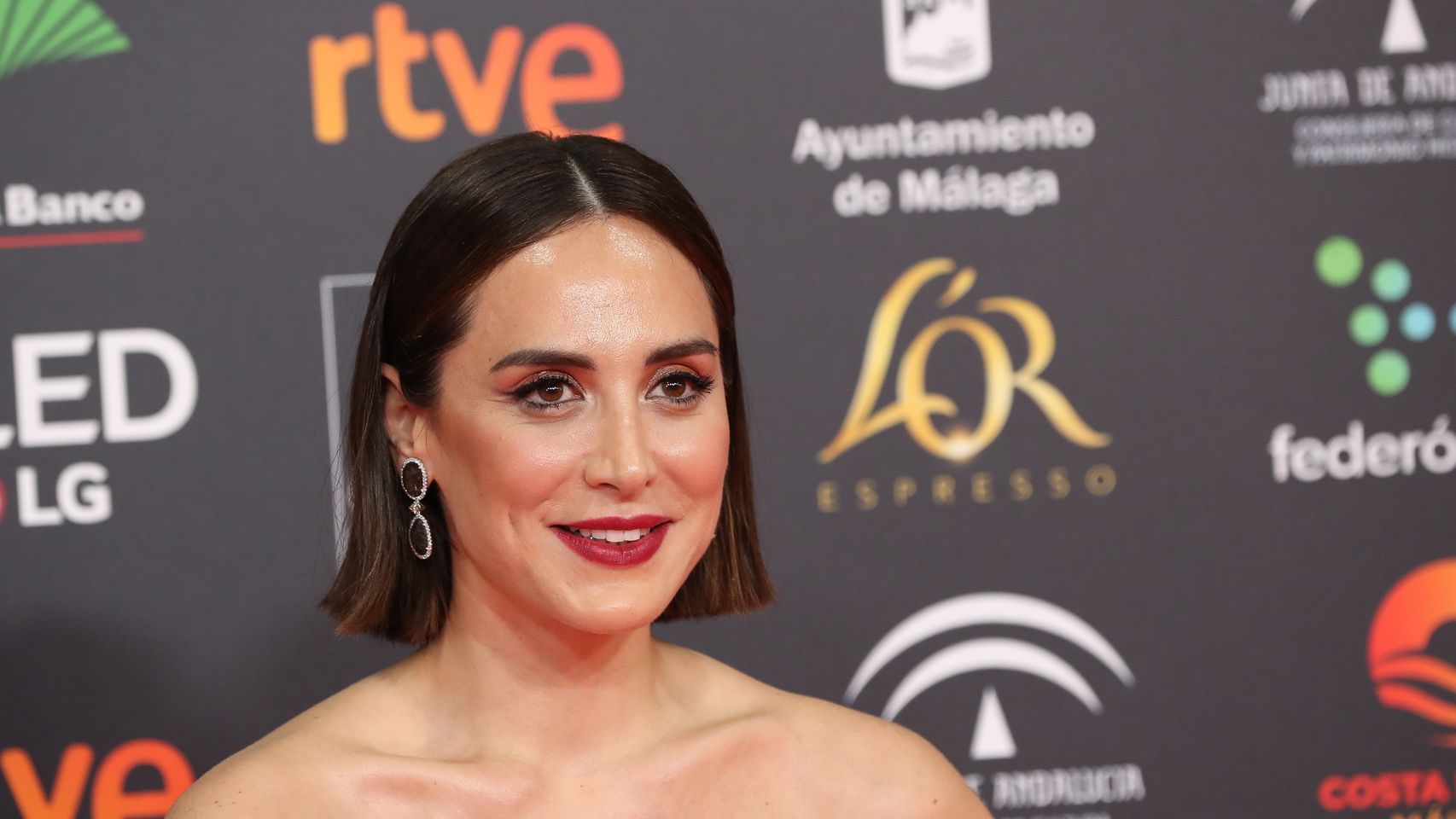 Tamara Falcó durante la gala de los Goya 2020.