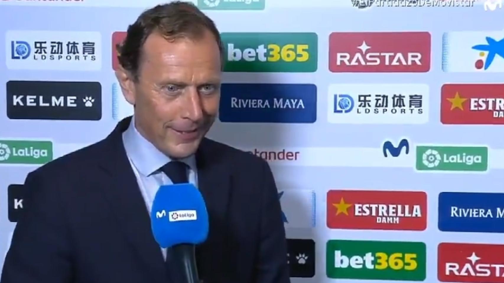 Emilio Butragueño en el micrófono de Movistar+