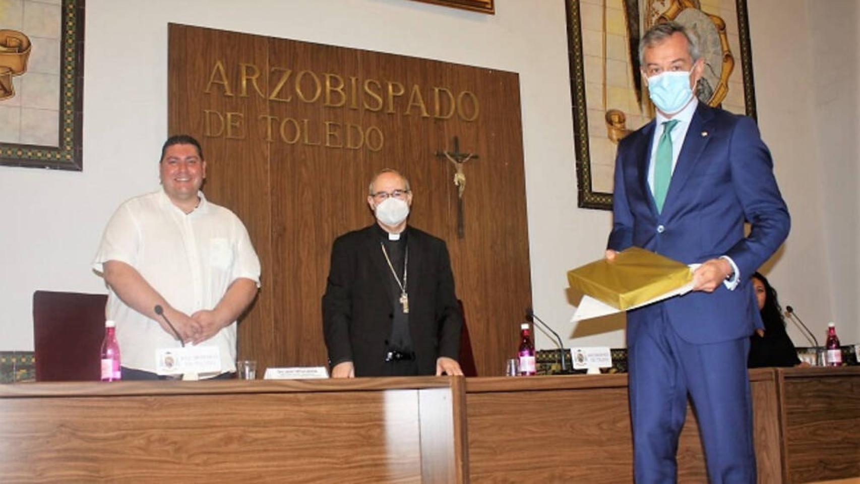 Javier García-Cabañas Araque, Francisco Cerro Chaves y Javier López Martín, de izquierda a derecha