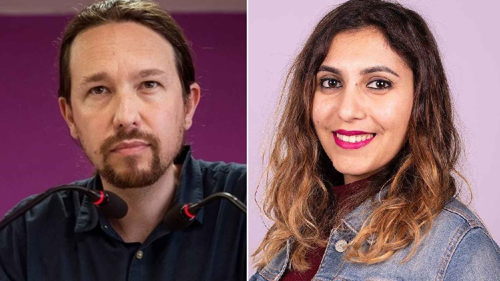 Pablo Iglesias y Dina Bousselham.