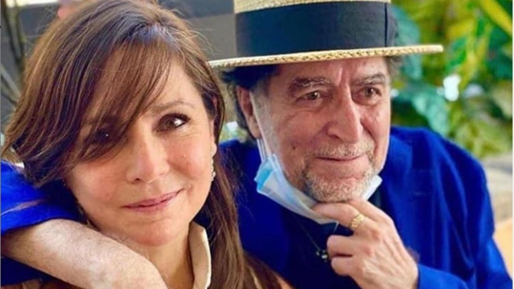 Foto de boda de Joaquín Sabina y Jimena Coronado .