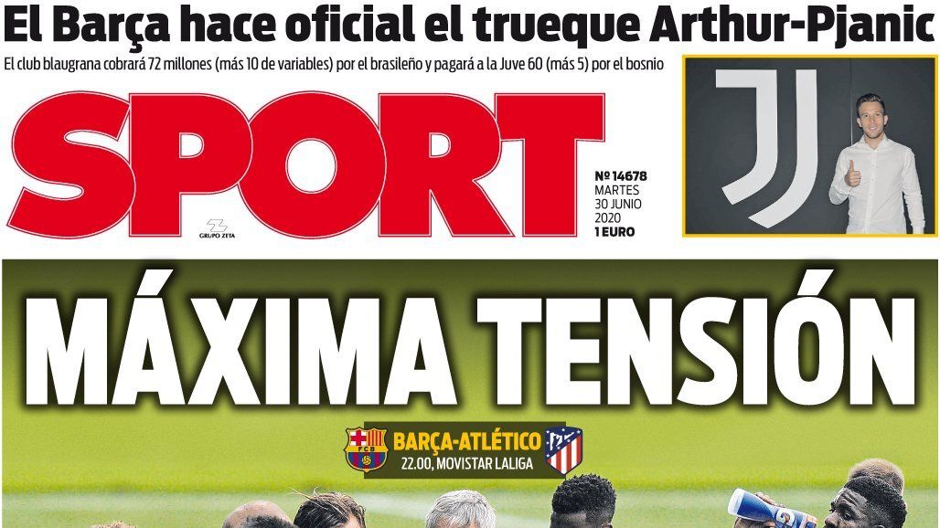 Portada Sport (30/06/20)