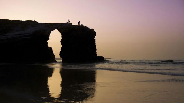 La playa de As Catedrais (Lugo).