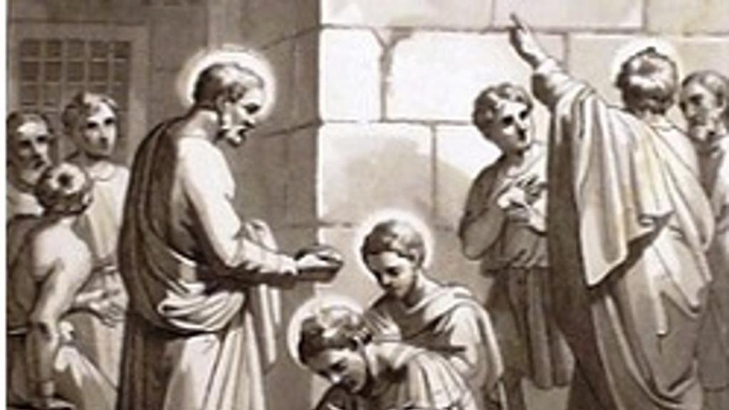 Bautismo de San Proceso y San Martiniano.