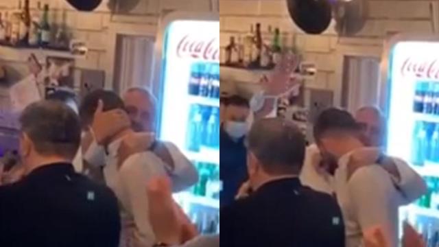 Las lágrimas de Pjanic en la celebración de su fichaje por el Barça