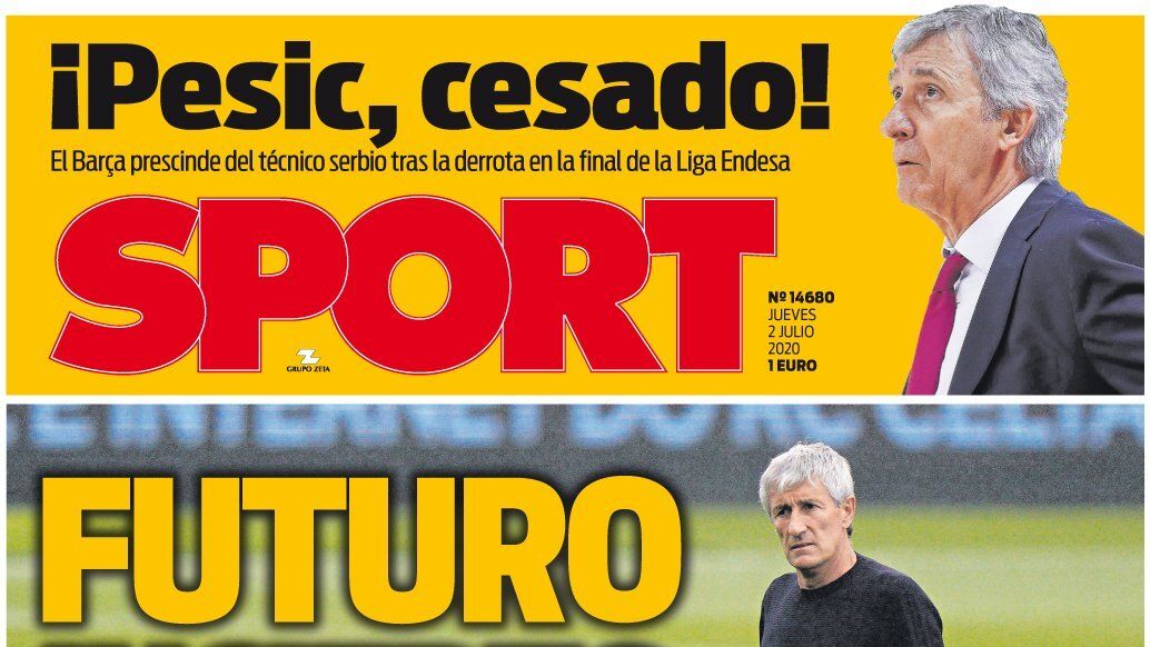 Portada Sport (02/07/20)