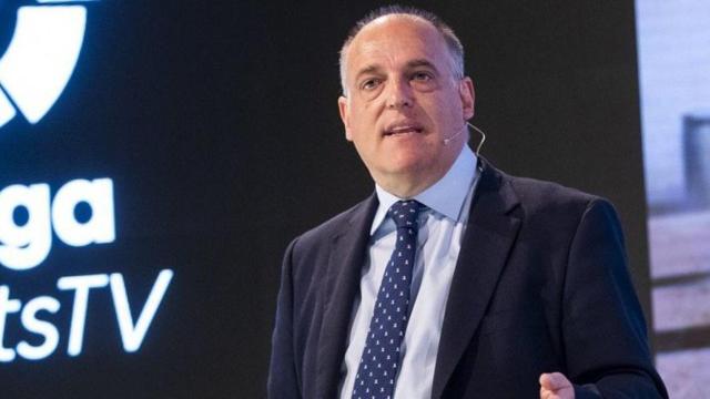 Javier Tebas, en un acto de LaLiga