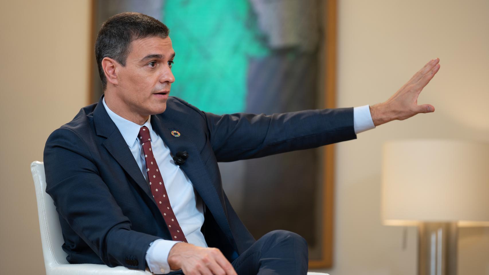 Pedro Sánchez, durante su entrevista en La Sexta.