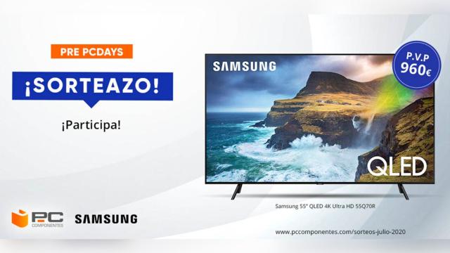 Sorteo de este televisor Samsung en PcComponentes