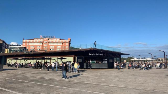 El SÓOU poco después de abrir su terraza, en julio de 2020