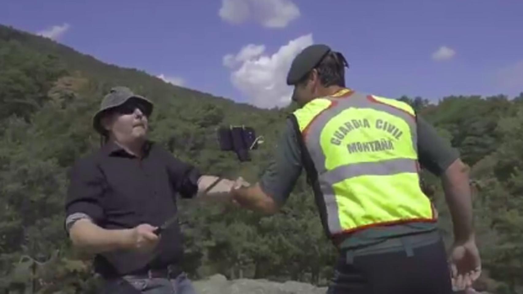 Captura del vídeo que ha difundido la Guardia Civil en sus redes sociales.