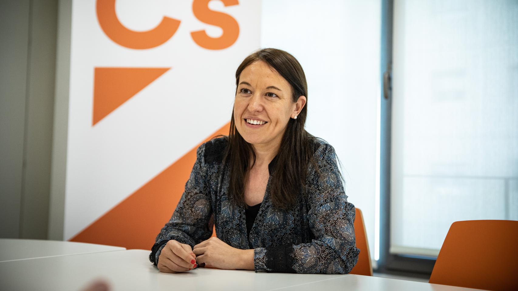 Marina Bravo, fotografiada en la sede nacional de Ciudadanos.