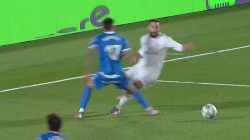 Penalti sobre Carvajal