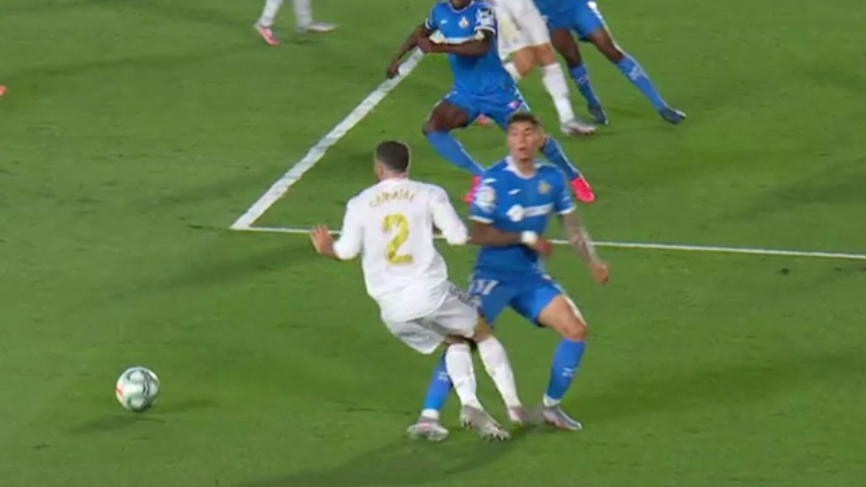 Penalti sobre Carvajal