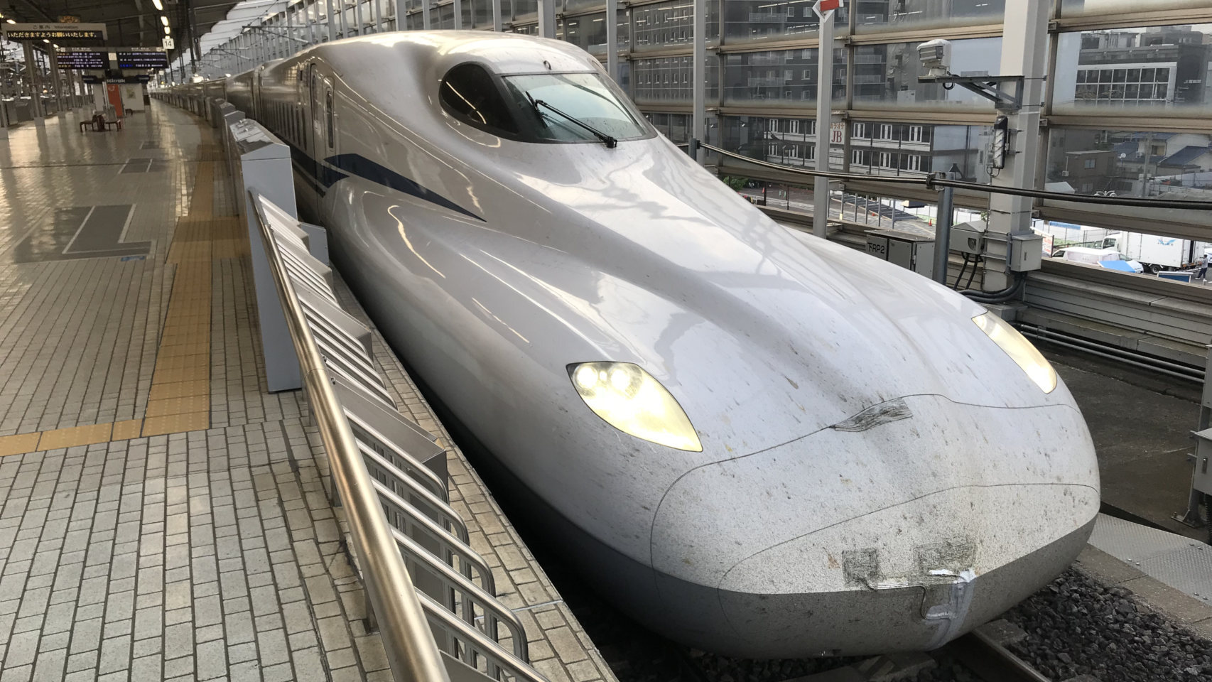 Un prototipo del Shinkansen N700S durante las pruebas