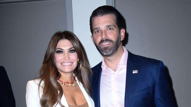 El hijo mayor de Donald Trump junto a su pareja Kimberly Guilfoyle en imagen de archivo.
