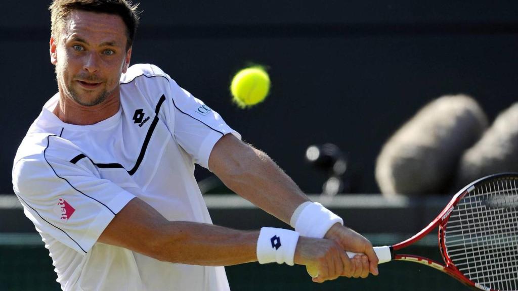 Robin Soderling, durante un partido en 2010