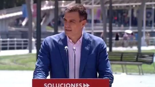 Pedro Sánchez este domingo en Bilbao.