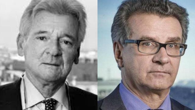 Los suizos Dante Canonica y Arturo Fasana.